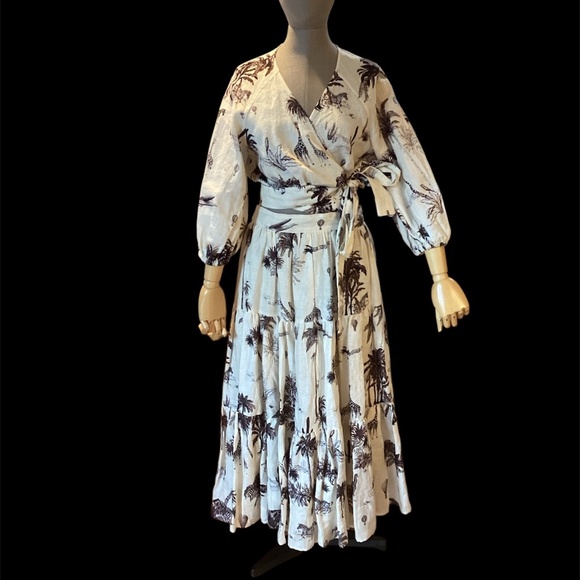 Banana Republic 2 piece set, 100% linen, skirt sz 8, top petite large, WAYFINDER - Picture 4 of 15